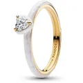 Produktbild: Pandora Fingerring Chakra Herz Damenring, IP Gold, Zirkonia, Emaille von PANDORA 56