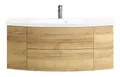 Produktbild: Pelipal Cassca Sprint Komplett-Set Waschtischunterschrank Mineralmarmorwaschtisch 1210 mm - Riviera Eiche quer - SET-015-006
