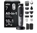 Produktbild: Braun AIO7585 Neu Series 7 18-in-1 Multigroom Trimmer Grau 120 Min Akku OVP