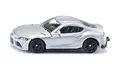 Produktbild: siku 1578, Toyota GR Supra, Spielzeug-Auto, Metall/Kunststoff, Silber, Detaillierte Motor-Nachbildung, Sportliche Felgen, Gummierte Reifen