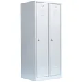 Produktbild: Spind Garderobenschrank Kleiderspind 180 x 80 x 50cm Lichtgrau 515120