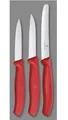 Produktbild: Victorinox Swiss Classic Gemüsemesser Set 3-tlg Küchenmesser  Messer Gemüse rot