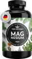 Produktbild: Magnesium 400mg Hochdosiert – 365 Vegane Kapseln, Laborgeprüft Jahresvorrat