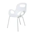 Produktbild: Umbra OH Chair, Bequemer Stuhl für den Innen- und Außenbereich, Wetterbeständig, Weiß