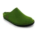 Produktbild: Haflinger Filzpantoffeln Fair Soft Hausschuh Komfort und zeitloses Design grün 45 EU