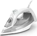 Produktbild: Philips 5000 series Dampfbügeleisen SteamGlide Plus-Sohle 2 m 160 g/min Grau Weiß 40 2.400 W Leistung 40 g/Min. gleichmäßiger Dampfausstoß Dampfstoß von 160 g Plus (DST5010/10)