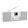 Produktbild: TechniSat DIGITRADIO 370 CD BT - Stereo Digitalradio (DAB+, UKW, CD-Player, Bluetooth, Farbdisplay, USB, AUX, Kopfhöreranschluss, Kompaktanlage, Wecker, 10 Watt, Fernbedienung) weiß