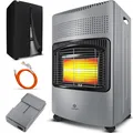 Produktbild: KESSER® Keramik Gasheizer 4200W Heizstrahler inkl. Gasdruckregler Gasschlauch