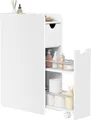 Produktbild: EUGAD Badkommode (1 St), Badezimmerschrank klein schmal mit Schublade auf Rollen