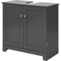 Produktbild: Bzr18-dg Waschbeckenunterschrank Badschrank Waschtisch Unterschrank Badmöbel Dunkelgrau Bht Ca: 60x60x30cm - Sobuy