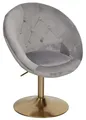 Produktbild: WOHNLING Design Drehsessel WL6.299 Samt grau