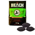 Produktbild: BlackSellig Beach Premium Kokos Grillbriketts – Cocos Holzkohle für Dutch Oven, BBQ & Smoker – Hochwertige Grillkohle & Holzkohlebriketts – Lange Brenndauer & Hohe Hitze (10kg)