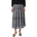 Produktbild: comma Midirock mit All-Over Print schwarz 46