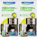 Produktbild: Brauns-Heitmann GmbH & Co. KG HEITMANN Bio Schnell Entkalker, Kalklöser entkalkt schonend, gründlich und lebensmittelsauber, 1 Packung = 2 x 25 g = 50 g 3362