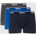Produktbild: BOSS Trunks mit Logo-Bund im 3er-Pack Modell 'Power' in Royal, Größe M