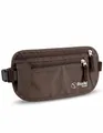 Produktbild: Bauchtasche Flach Damen Herren RFID Schutz - Geldgürtel Reise Versteckt Unter Kleidung Brustbeutel mit 3 Fächern - Money Belt Travel Hidden Reisepasshülle Dokumententasche Diebstahlschutz