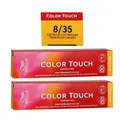 Produktbild: Wella Color Touch Rich Naturals 2 x 60 ml 8/35 helllblond gold-mahagoni Set