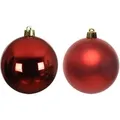 Produktbild: Marelida Christbaumkugeln Weihnachtskugeln Christbaumschmuck Kunststoff 4cm Rot 16St