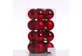Produktbild: MARELIDA Weihnachtsbaumkugel Christbaumkugeln Weihnachtskugeln bruchfest 4cm rot 16er Set (16 St)