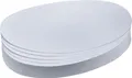 Produktbild: FRANKEN Moderationskoffer Moderations-Karte Oval 190mmx110mm Weiß 500 Stück