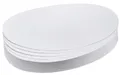 Produktbild: FRANKEN Moderationskoffer Moderationskarte - Oval, 190 x 110 mm, weiß, 500 Stück