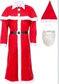 Produktbild: Weihnachtsmann Kostüm 5-teilig Einheitsgröße Plus Extra Handschuhe.....
