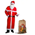 Produktbild: Weihnachtsmann Kostüm Set Idena® mehrteilig 6-teilig inklusive Jute Sack