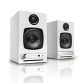 Produktbild: Audioengine HD3 Wireless Speakers mit Bluetooth - 60W Verkabelt Computer-Lautsprecher für Desktop-Monitor und Home-Musik-System mit aptX HD Bluetooth, AUX, USB, RCA, 24-bit DAC (Weiß, Paar)