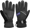 Produktbild: BRUBAKER Skihandschuhe Thermo Handschuhe für Ski Snowboard Wintersport (Winterhandschuhe für Herren und Damen, 1-St., Extra Warme Snowboardhandschuhe) Wasserdicht und Winddicht - Schwarz