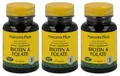 Produktbild: Natures Plus Biotin & Folate - 3 x 30 Tabletten (71,33 EUR/100 g)