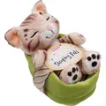 Produktbild: Kuscheltier Sleeping Pets Bengal Katze im hellgrünen Körbchen NICI GREEN