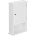 Produktbild: Relaxdays Badschrank MDF Weiß Kompakt Wandmontierbar 70 cm x 42 cm x 16,5 cm 6,7 kg