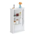 Produktbild: Relaxdays Badschrank HBT 70 x 42 x 16,5 cm, weiß