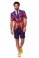 Produktbild: OppoSuits Sommeranzug für Herren - Sunset Palm Beach Outfit - schmale Passform - Inklusive Kurzarm-Blazer, Shorts und Krawatte - Größe US 48
