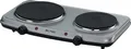 Produktbild: ELTAC Doppelkochplatte DK 28 - 2 Gussheizplatten, stufenlos regelbar, Überhitzungsschutz, 2500 Watt, Silbermetallic