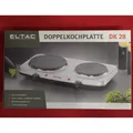 Produktbild: Eltac DK28 Eltac DK 28 Doppelkochplatte Heizplatte Silber