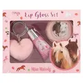 Produktbild: Depesche 12941 Miss Melody - Lipgloss Set im Pferde Design für Kinder, 2 Glosse mit fruchtigen Düften, inkl. Plüsch Anhänger, Pink