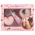 Produktbild: Depesche 12941 Miss Melody - Lipgloss Set im Pferde Design für Kinder, 2 Glosse mit fruchtigen Düften, inkl. Plüsch Anhänger, Pink