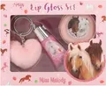 Produktbild: Depesche Miss Melody Lipgloss Set Pferde Design Kinder 2 Glosse Pink Duft