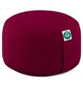 Produktbild: Yogakissen Rund Extra Hoch Sitzhöhe 20 cm - Farbe Burgund - Yogakissen Medita...