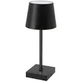 Produktbild: CEPEWA Tischleuchte LED Tischlampe Schwarz mit Touchfunktion, Dimmfunktion, LED fest integriert, warmweiß, Dekoleuchte mit Akkubetrieb schwarz