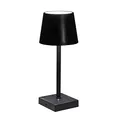 Produktbild: Cepewa Tischleuchte mit Touchfunktion | Nachttischlampe aufladbar mit USB Kabel | Helligkeit regulierbar | Farbwechsel | warmweiß | inkl. Ladekabel (1x Tischleuchte Lampenschirm schwarz)