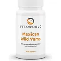 Produktbild: Vitaworld Mexican Wild Yams 500 mg | 60 Kapseln | 500 mg Yamswurzel-Extrakt und 100 mg Diosgenin pro Kapsel | vegan