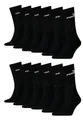 Produktbild: PUMA Unisex Crew Tennissocken Sportsocken Socken für Damen Herren 12 Paar, Farbe:200 - black, Socken & Strümpfe:35-38