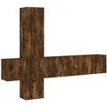 Produktbild: 5-tlg. Wohnwand Räuchereiche Holzwerkstoff Vidaxl