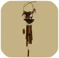Produktbild: Windspiel Klangspiel Bambus Mobile Türglocke Feng Shui Kranich mit Kindern