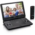 Produktbild: Lenco BRP-1150BK Portabler DVD-Player (HD-Auflösung, tragbarer 11,5 Zoll Blu-ray DVD-Player mit Akku, USB & SD-Karten Slot) schwarz