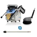 Produktbild: Kränzle K 1050 P Hochdruckreiniger inkl. Waschbürste BRUSH tragbarer Hochdruckreiniger im Set mit Waschbürste BRUSH 495014