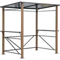 Produktbild: Leco Luxus-Grillpavillon 2,35 m x 1,50 m Holzoptik