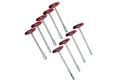 Produktbild: Weber GmbH Steckschlüssel T-Griff Steckschlüsselsatz 9-teilig (Set, 9 St), Chrom-Vanadium-Stahl, Softgrip, Kunststoffkoffer